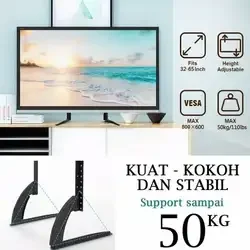 kaki tv untuk dimeja berdiri dimeja kaki tv lid led lcd 24 32 40 inch kaki tv samsung LG sony sharp tcl coocaa toshiiba dll UNIVERSAL