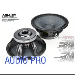 SPEAKER COMPONEN ASHLEY LF15V400/LF15 V400 ORIGINAL 15 INCH 1800 WATT COIL 4 KOMPONENT/ISI SPEAKER