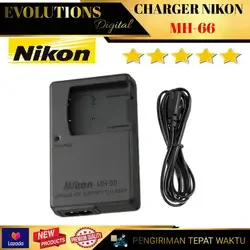 Charger Nikon Mh66 MH-66 for Baterai Nikon ENEL-19 ENEL19 Coolpix S32 S33 S2600 S2700 S2900 S3400 S3700 S4300 S5200