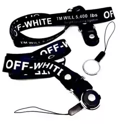Tali gantungan HP motif OFF-WHITE / Tali gantungan HP karakter OFF-WHITE / Tali gantungan handphone / Tali gantungan Hp off-white hitam / Tali gantungan Hp off-white putih / Tali gantungan Hp off-white kuning / Tali gantung hp / Tali OFF WHITE Hitam Putih