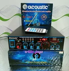 Amplifier Acoustic AC-6907 LI bisa USB dan BLuetooth ada display terbaru