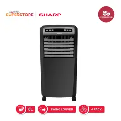 Sharp PJ-A55TY-B Air Cooler 100 Watt - Hitam