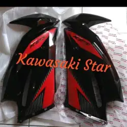 fairing atas ninja rr new hitam list merah original part Kawasaki kawa