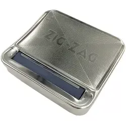 Roll Box Stainless Alat Linting Rokok Tembakau Manual/Panjang rokok yang dapat dibuat 70mm - HP-7 - Silver-RF147