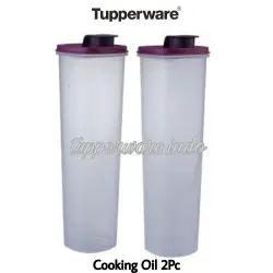 Tupperware Cooking Oil Dispenser set smart saver round tempat minyak goreng wadah kecap botol bumbu sirup madu susu kulkas murah promo diskon