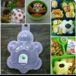 Cetakan Nasi Kura Kura Nasi Bento - Bento Rice Mold- Cetakan Puding