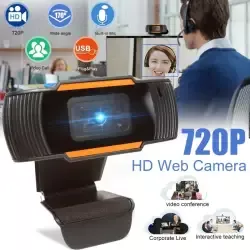 Webcam USB 720P Rekaman Video / Web Camera Autofokus Web Camera For PC Laptop desktop Full HD 720 Gambar Jernih / Webcam For Android  HD720P Web camera with microphone 720P