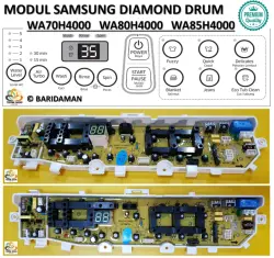 MODUL PCB Mesin Cuci Samsung Diamond drum WA70H4000 WA75H4200 WA80H4000 WA85H4400SS WA85F5