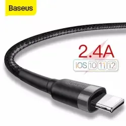 ?Stok di Indonesia?Baseus Kabel Data USB MICRO IPHONE Fast Charging 2.4A 1M / Data Cable USB IPHONE OPPO VIVO Samsung Realme Quick Charger iPHONE 6 7 8 9 10