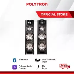 POLYTRON Active Speaker PAS 8E28 Aktif 8 Inch Bluetooth Karaoke