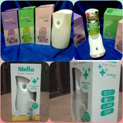 PENGHARUM RUANGAN STELLA MATIC Box Set (alat+1refill 225ml+ 2 batre)