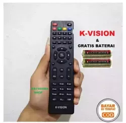 Super Promo Original Remote Remot TV K-VISION Gratis Baterai/ Kvision/ Parabola/ Receiver/ Bromo C2000 / Topas TV TS2-39/ Kvision Batrai Original Pabrik_MSS27