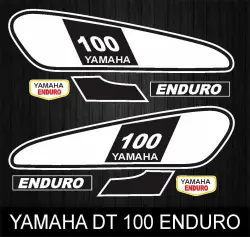 STIKER STRIPING LIST YAMAHA DT 100 ENDURO