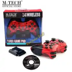 Gamepad Stick Wireless Di PC Laptop PS2 PS3 PS4 M-Tech Turbo 3 in 1