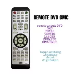 Remot Remote DVD GMC BM-081Q Original Pabrik /GMC TECKYO TONZU LANCER ZUMATSU DVD CHINA_MGM27