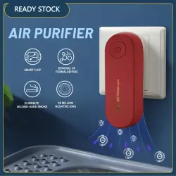 Pembersih Udara Anion Ion Negatif Tidak ada Filter Nirkabel Memurnikan Udara Nol Desibel Diam UNTUK Kamar Tidur Dapur Kamar Mandi , BISA Singkirkan Pormaldehida Sumber Alergi Asap Bekas PM2.5 Anti Bau , Air Purifier Wireless 2W Konsumsi Daya  Rendah