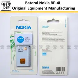 Baterai Nokia BP4L BP-4L 6650 Fold 6760 Slide 6790 E52 E55 E6 E6i E63 E71 E72 E73 Mode E90 N97 Original OEM 100% Batre Batrai Battery Klasik BP 4L Ori