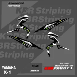 STRIPING XEON GT 125 - STICKER STRIPING VARIASI LIST YAMAHA XEON GT 125 sticker variasi Racing KBR. X-1 (cod) stiker motor