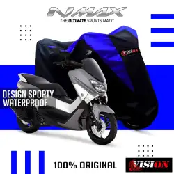 List Biru Vision Sarung Motor cover body Yamaha Nmax Anti Air Waterproof Penutup Pelindung debu