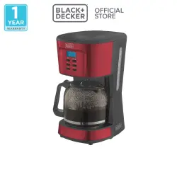 Black+Decker Drip Coffee Maker Digital Mesin Kopi 900W (CMP-B1)