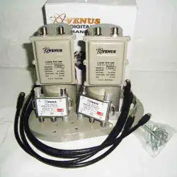 LNB Venus Parabola 2 in 1 (V/H) VLB-Duo 8122 (2 Satelit 2 Receiver)