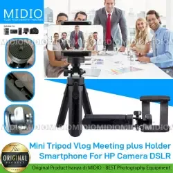 Mini Tripod Vlog Meeting plus Holder Smartphone For HP Camera DSLR