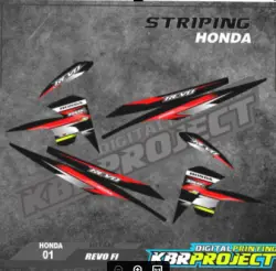 ( COD ) REVO FI STICKER STRIPING MOTOR HONDA REVO FI  IP.01 STRIPING VARIASI RACING