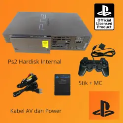 Promo Sony PS2 - Playstation 2 Matrix PS 2 Fat Network Hardisk HDD Internal 160 GB (Fast Loading) Free Memory card 8 mb