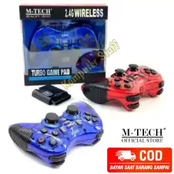 Gamepad Joystick Wireless 3 in 1 Di PC Laptop PS2 PS3 PS4 M-Tech Turbo