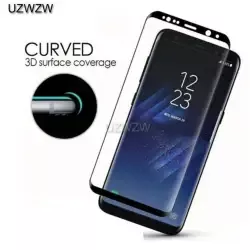 Tempered Glass Samsung Galaxy S8 Plus Full Cover Curve 9H Anti Gores Kaca Lem Pinggir Screen Protector