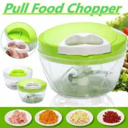 blender manual serbaguna multifungsi tanpa listrik murah blender bumbu dapur serbaguna murah mini alat penghancur bumbu dapur manual manual dan daging Spin-Cutter Alat Pemotong Daging Bawang Sayur Blender Tarik