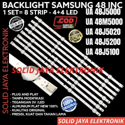 BACKLIGHT TV LED SAMSUNG 48 INC UA 48J5000 48M5000 48J5020 48J5200 48J5100 LAMPU BL 8K 3V 48M 48J 48IN 48INC 48INCH UA48J5000 UA48M5000 UA48J5020 UA48J5200 UA48J5100 UA-48J5000 UA-48M5000 UA-48J5020 UA-48J5200 UA-48J5100 SAMSUNG 8LED INCH IN 8 KANCING