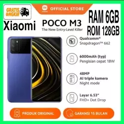 Hp Poco M3 Ram 6 GB/128GB siomi Poco m3 Garansi Resmi