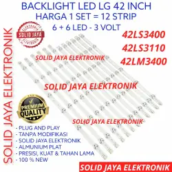 BACKLIGHT TV LED LG 42 INC 42LS3400 42LS3110 32LM3400 42LS LM LAMPU BL 12K 3V BL LG 3400 3110 3400 42LS 42LM 2 INCH IN LG 12 KANCING LAMPU 3V 3 VOLT V FULL SET