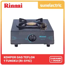 Rinnai RI-511 C Kompor Gas Stove 1 Tungku RI 511 C / RI511 C / RI 511C - Hitam