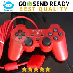 Stick PS2 / Joystick Playstation 2 Merah Red Dualshock 2 DS2 Original 100%