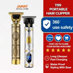 JAMAY T99 Alat Cukur Kumis Dan Jenggot 3 in 1 Rechargeable Cukur Rambut Elektrik Isi Ulang Daya USB, Alat Cukur Rambut Elektrik, Mesin Pemangkas Jenggot Keramik Dapat Diisi Ulang USB untuk Pria, Alat Penata, hair clipper,,Mesin Cukur, PK JTKE HAN RIVER