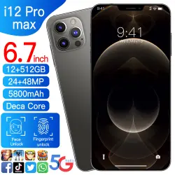 ?Jaringan 4G ?Hot! phone i11promax i12 pro max Smartphone 6.7-Inch Layar Penuh 8 + 256GB ROM Handphone 10-Core HD 1440*3040 Baterai 4800Mah 9.0 I11 I11pro I11promax P40 phone ori phone i12promax