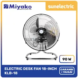 Miyako KLB-18 Kipas Angin Lantai Tornado Fan 3-Speed 18 Inch / 18" / 45 cm KLB 18 / KLB18 - Silver