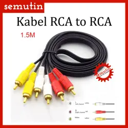 Kabel RCA to RCA / Kabel AV VIDEO / Kabel Jek 3x3 Audio 3-3