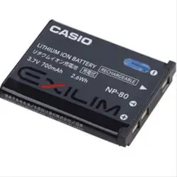 Alleya_Kamera - BATTERY BATERAI CASIO NP-80 NP 80 FOR BC 80L