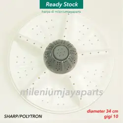 Pulsator Mesin Cuci Sharp - Polytron 2 Tabung Diameter 34 cm as Gigi 10 / Pully Stator Pencuci