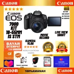 CANON EOS 700D KIT LENSA 18-55MM IS STM [FREE ACCESORIES KAMERA]
