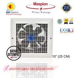 hexos / Exhaust / Hekos Maspion CEF 25 Ceiling Exhaust Fan / Kipas Exhaust Plafon Hexos 10 Inch / 25cm CEF-25 / CEF25