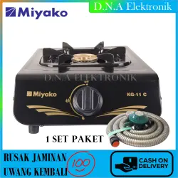 Kompor Gas Miyako Kg-11C Bonus Selang Gas + Regumator Meter Kompor Gas 1 Tungku Miyako Kg 11 C BERKUALITAS