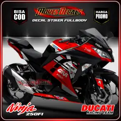 decal stiker striping ninja stiker decal motor ninja 250 fi stiker motor ninja 250fi stiker kawasaki ninja 250 fi sticker fullbody ninja 250fi ducati racing