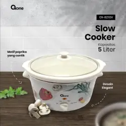 Oxone Slow Cooker 5 Liter Keramik 290 Watt OX-821OV