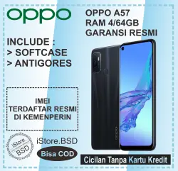 OPPO A57 4/64GB / OPPO A55 Garansi Resmi Oppo 1 Tahun, Chipset MediaTek MT6765G Helio G35, Main Camera Triple 50MP+2MP+2MP, Selfie camera Single 16MP, Battery Type Li-Po 5000 mAh (BISA COD)