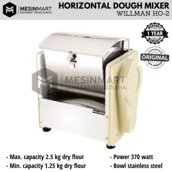 Mesin Pengaduk Adonan Mie/ Horizontal Dough Mixer WILLMAN HO-2