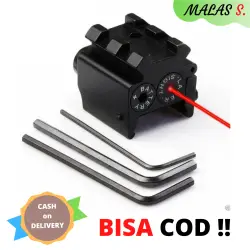 Laser Merah / Red Laser / Tactical Red Dot Laser Sight 650nm Picatinny Mount Zacro - L2030 - Laser Air Soft - Laser Tembak